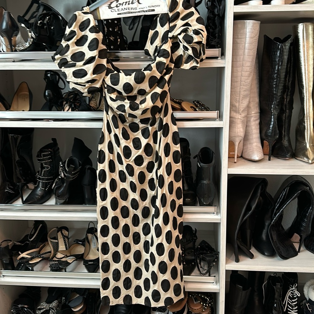 LPA Polka Dot Midi Dress